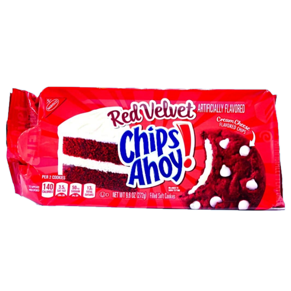 Chips Ahoy! Red Velvet Filled Soft Cookies - 368g | Imported | Breakage-Proof pack
