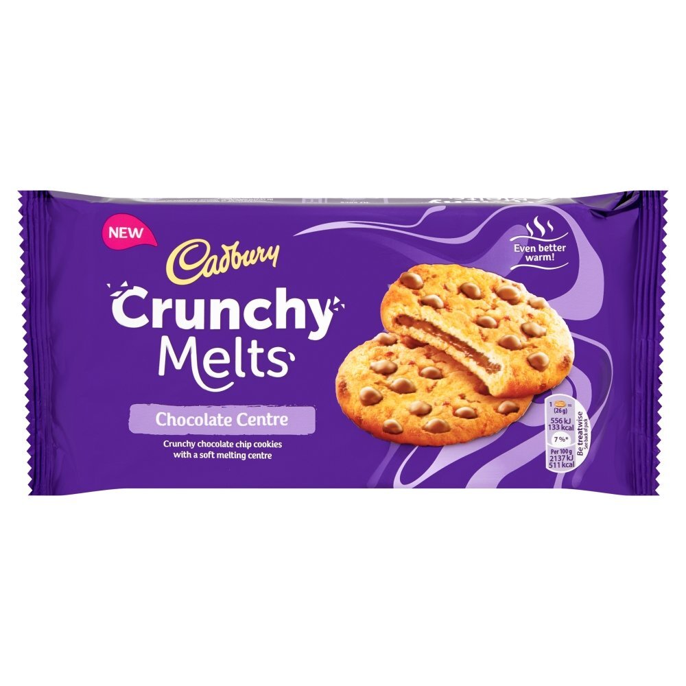 Cadbury Crunchy Melts Chocolate Chip Cookies 156G | Imported from UK