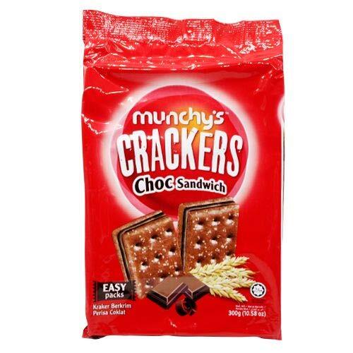 Munchy's Choc Sandwich Crackers 300G, Imported