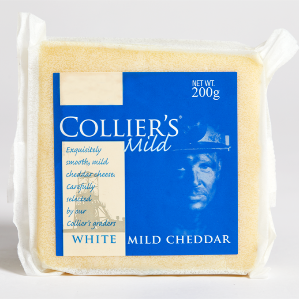 Collier's- Mild White Cheddar Cheese (200G) | Imported from Europe (UK)