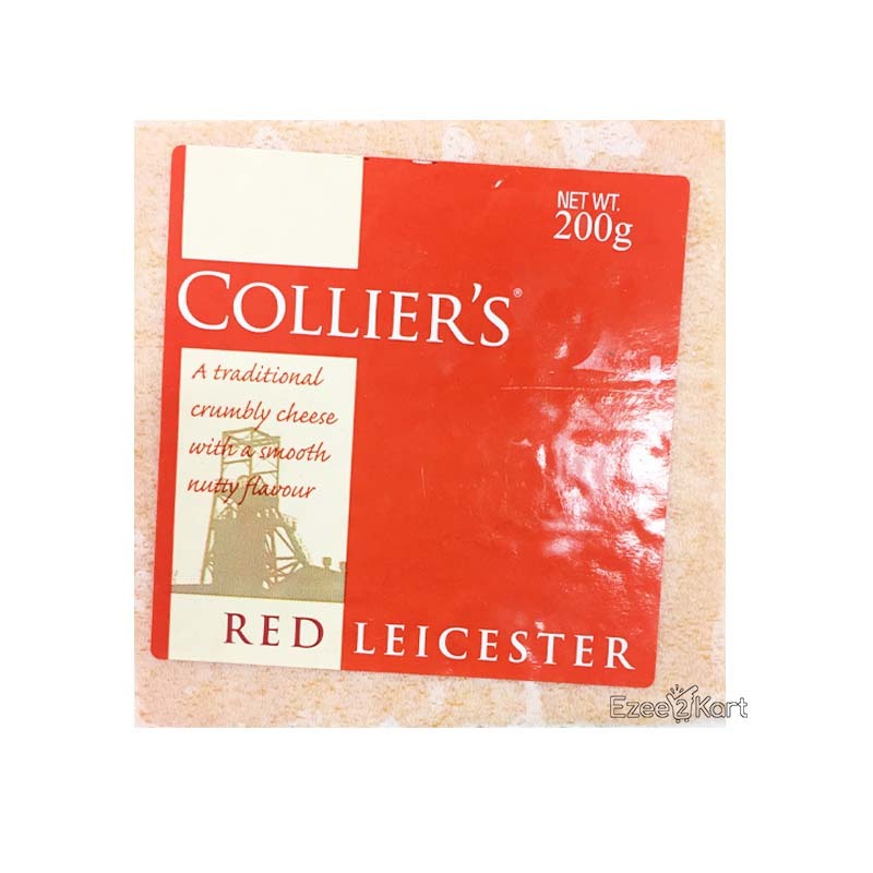 Collier's - Red Leicester 200G | Imported From Europe Cheese