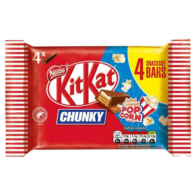 Kitkat Chunky Popcorn Wafer Bar 160G, Imported Chocolate