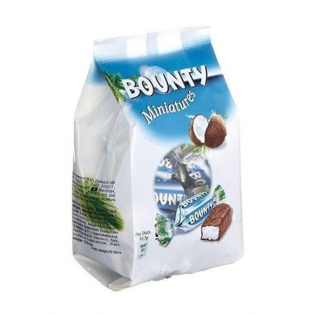 Bounty Miniature Chocolate Pouch, 220 G | Imported Chocolate From UK