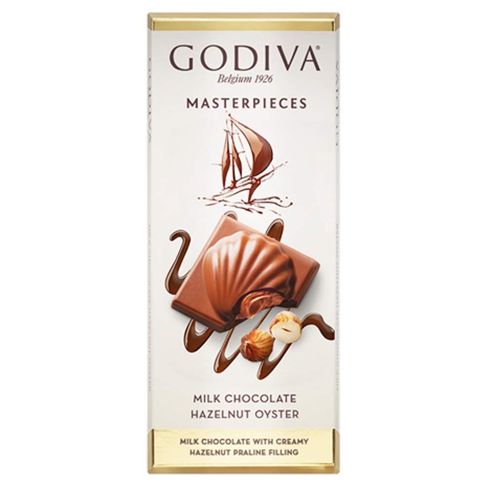Godiva Masterpieces Hazelnut Oyster Milk Chocolate 83g | Imported | Fine Chocolate