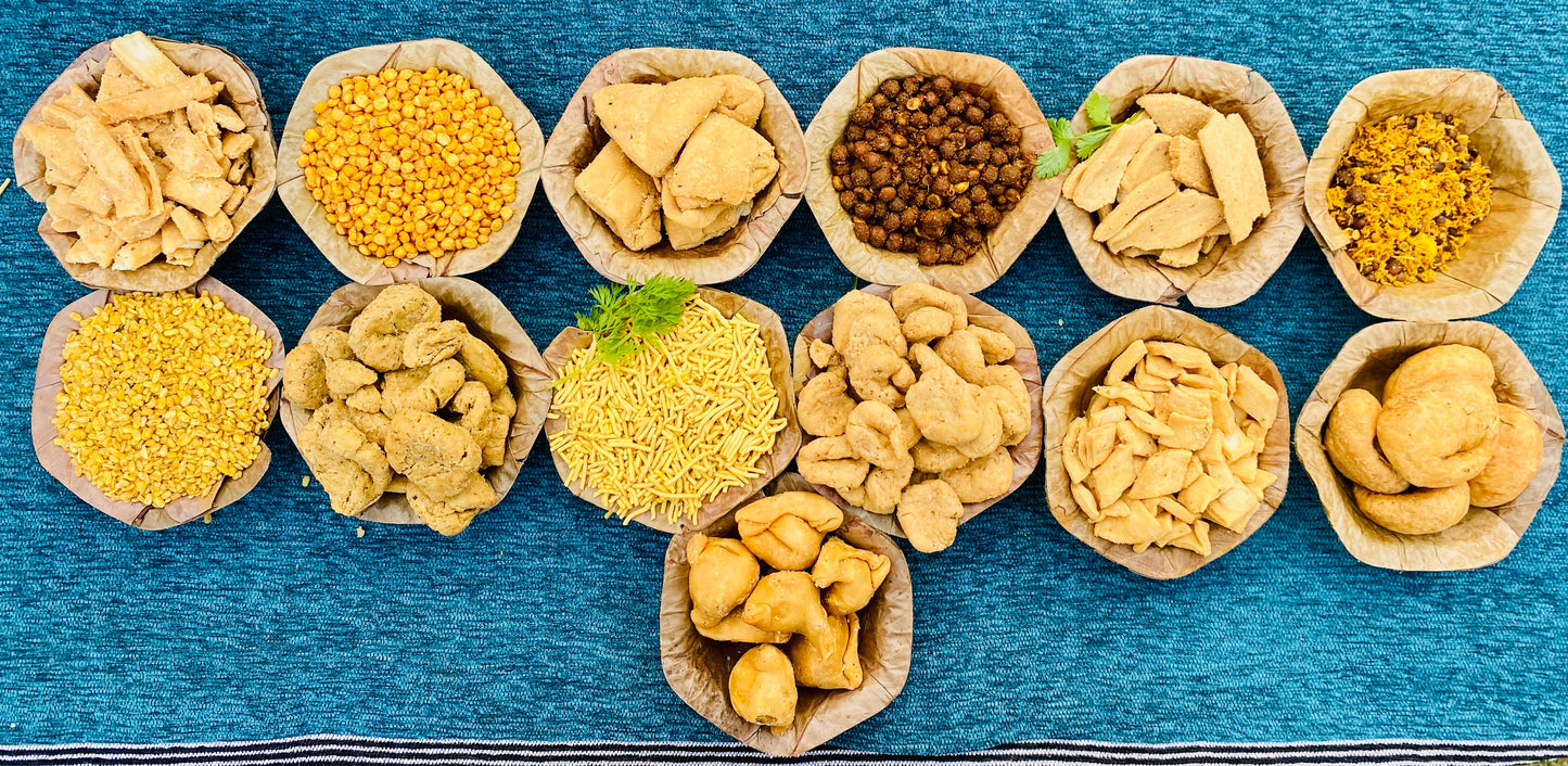 Allahabad's Bestseller | Pure Ghee Jumbo Snacks Box | Super Saver Combo 6.5 Kg (500gm each, 13 products)