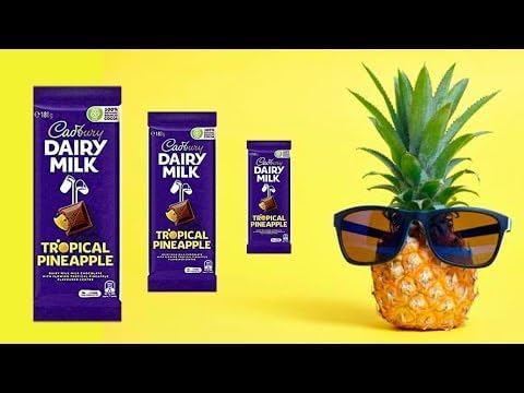 Cadbury Dairy Milk Tropical Pineapple Chocolate Bar 180g | Imported from Australia | Premium Milk Chocolate