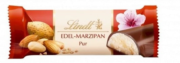 Lindt Edel-Marzipan Chocolate 50g, Imported