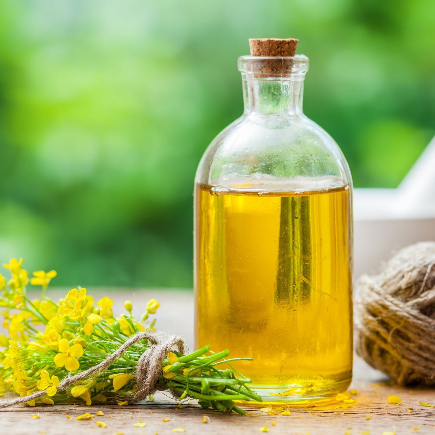 Organic Desi Yellow Sarso Ka Tel (Cold Wood-Pressed, Kacchi Ghani, Direct From Bihar Farms) in Glass Bottle | Pure Mustard Oil
