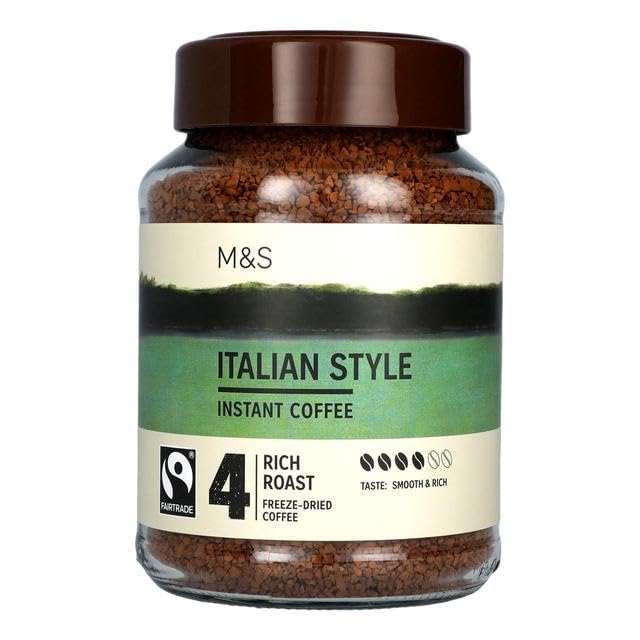 M&S Italian Style Instant Coffee - 4 Dark Roast | Imported