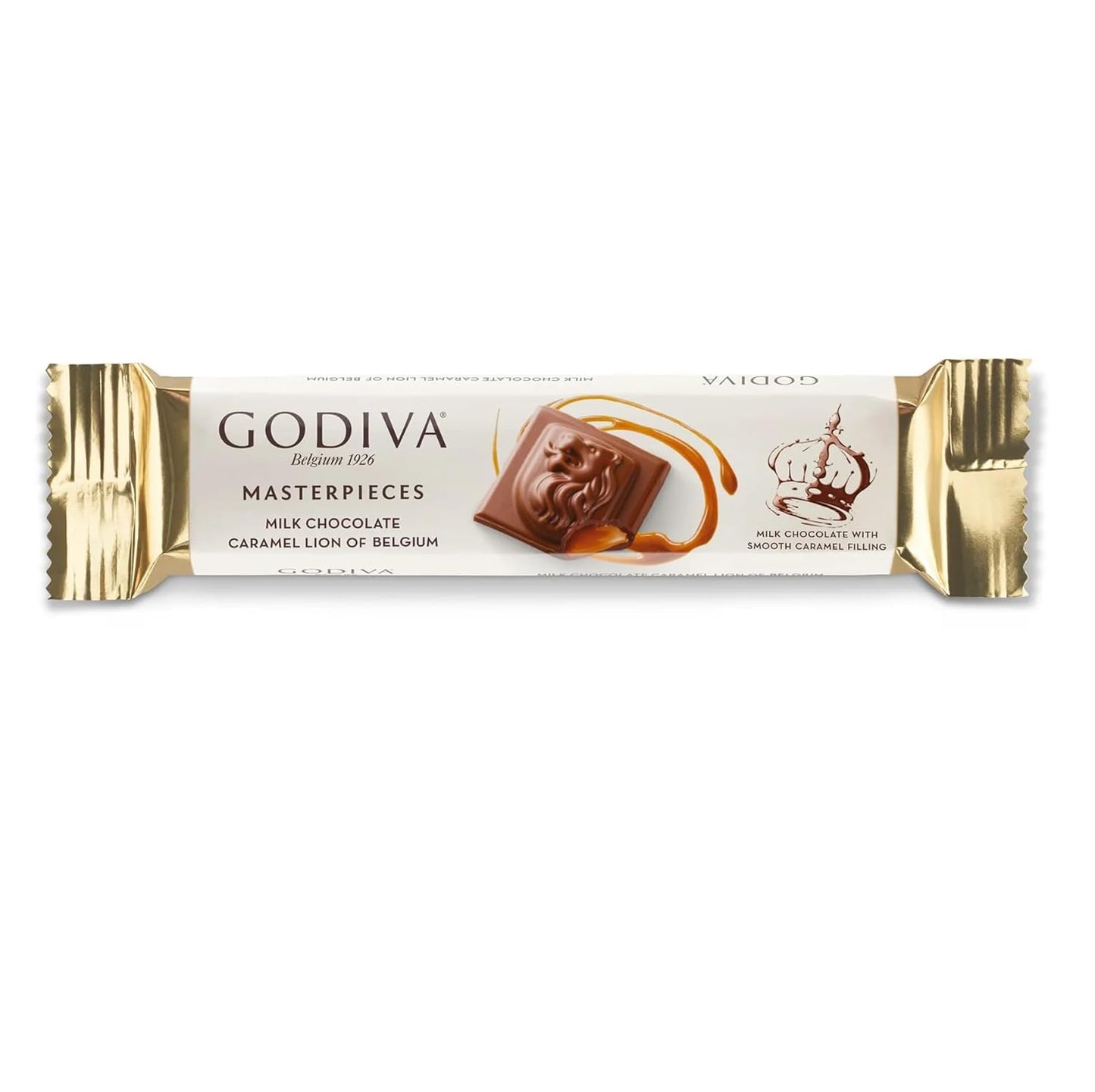 Godiva Masterpieces Milk Chocolate Caramel of Lion | Imported Belgium Chocolate, Pack of 2