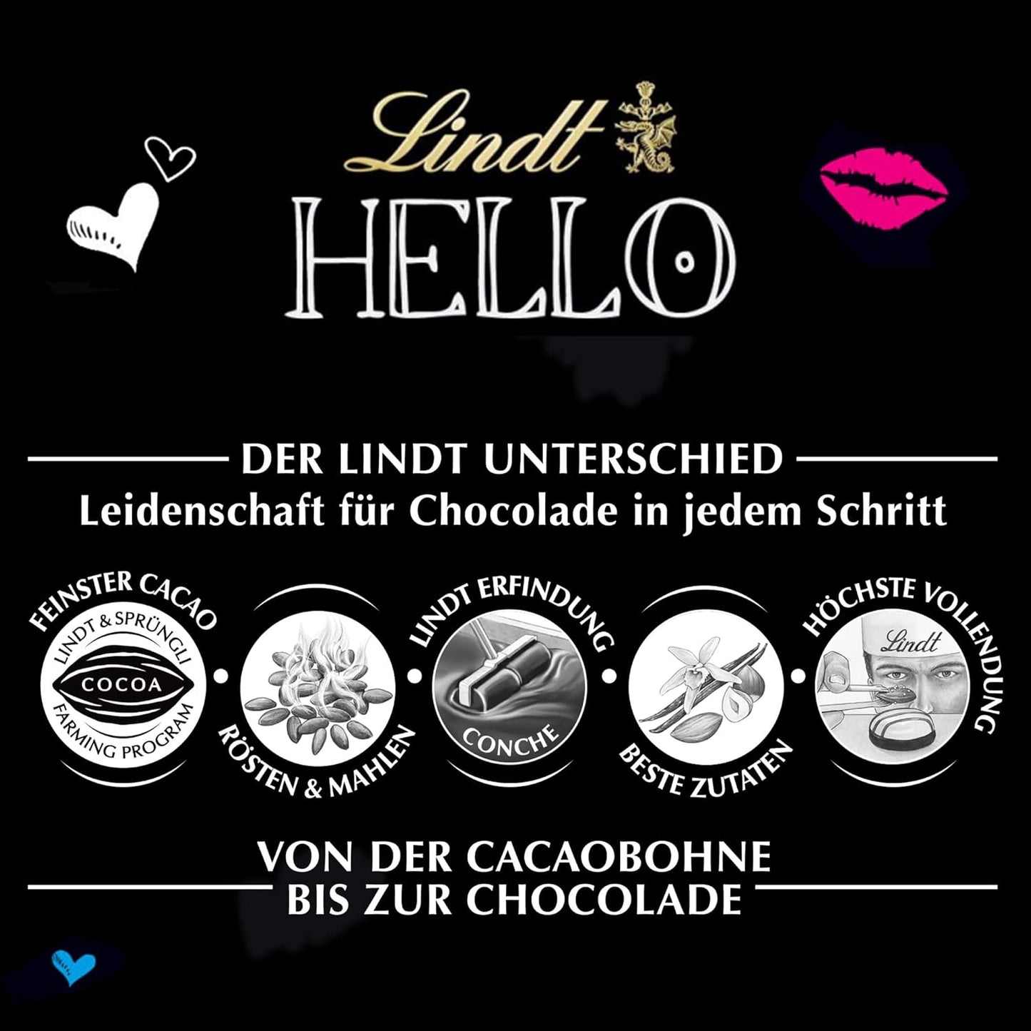 Lindt Hello Vegan Pretzel & Nuts Chocolate – 100g | Imported