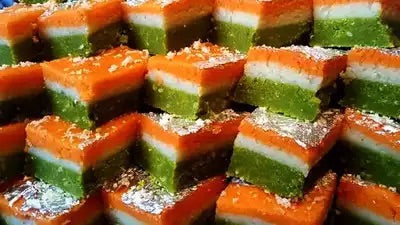 Tirangi Barfi, Original from Ram Bhandar (Varanasi) - Celebrate India in Every Bite | GI Tagged Most Famous Sweet from Benaras