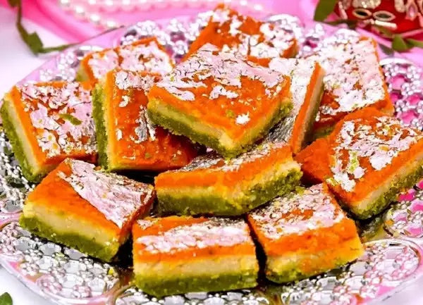 Tirangi Barfi, Original from Ram Bhandar (Varanasi) - Celebrate India in Every Bite | GI Tagged Most Famous Sweet from Benaras