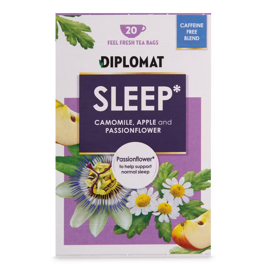 Aldi Diplomat Sleep Herbal Tea Bags 20 Pack, Imported From UK
