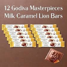 Godiva Masterpieces Milk Chocolate Caramel of Lion 384g | Imported Belgium Chocolate (Pack of 12pc)