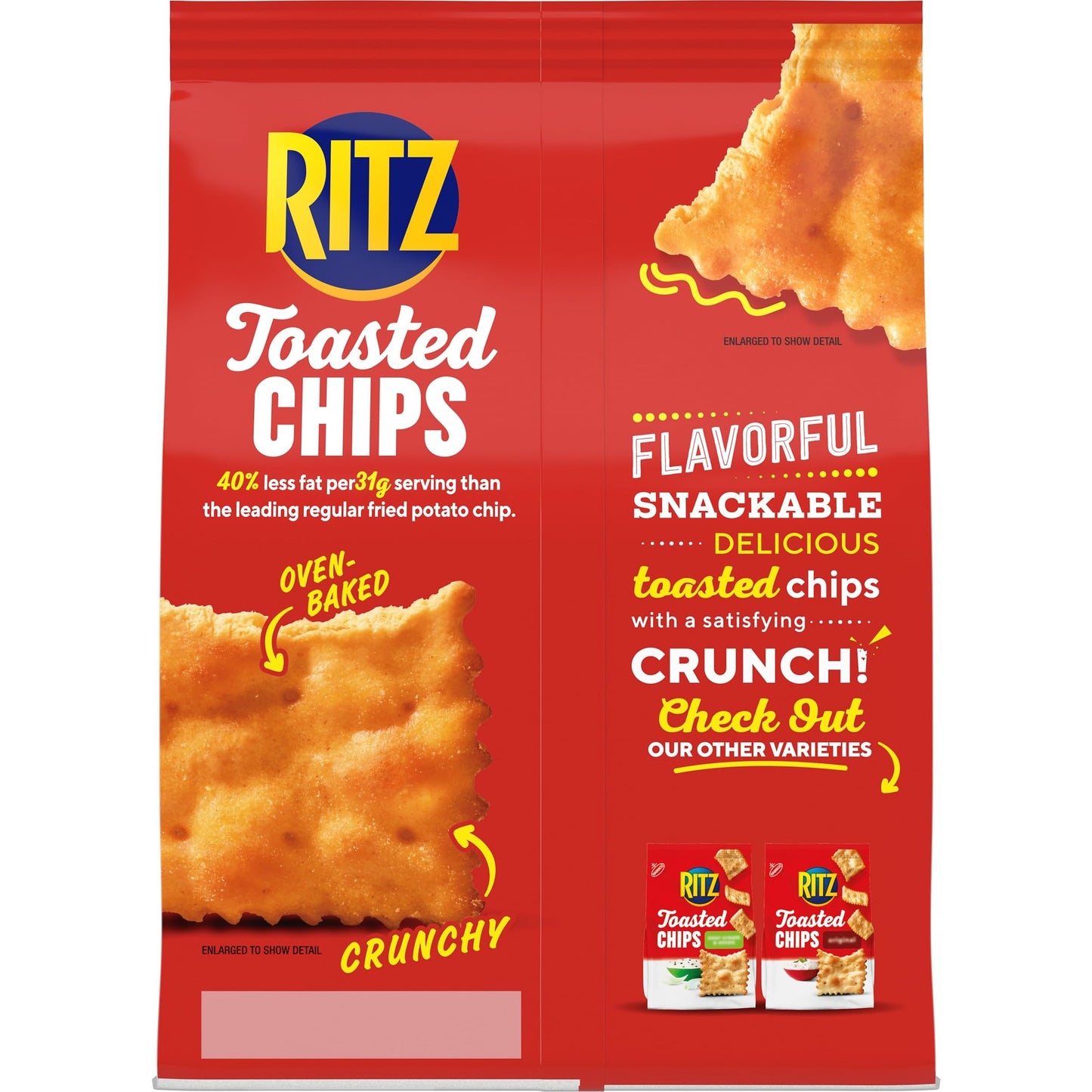 Ritz Toasted Chips Cheddar – 40% Less Fat, Oven Baked, 229g