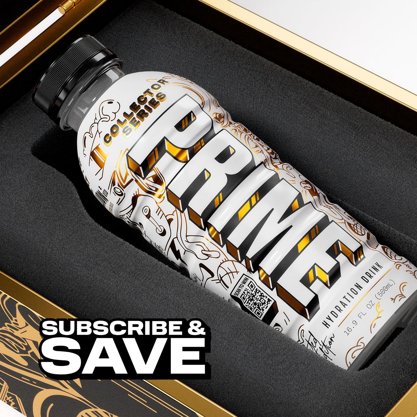 PRIME Hydration Limited Edition Collector Series – Electrolyte Sports Drink (Low Sugar, BCAAs, Vitamins) | Imported