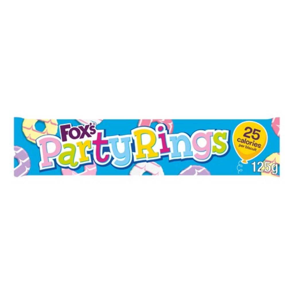 Fox's Party Rings Iced Shortcake Biscuits – 125g | Imported