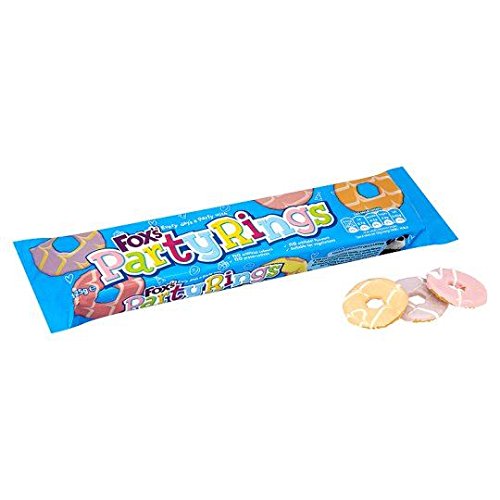 Fox's Party Rings Iced Shortcake Biscuits – 125g | Imported