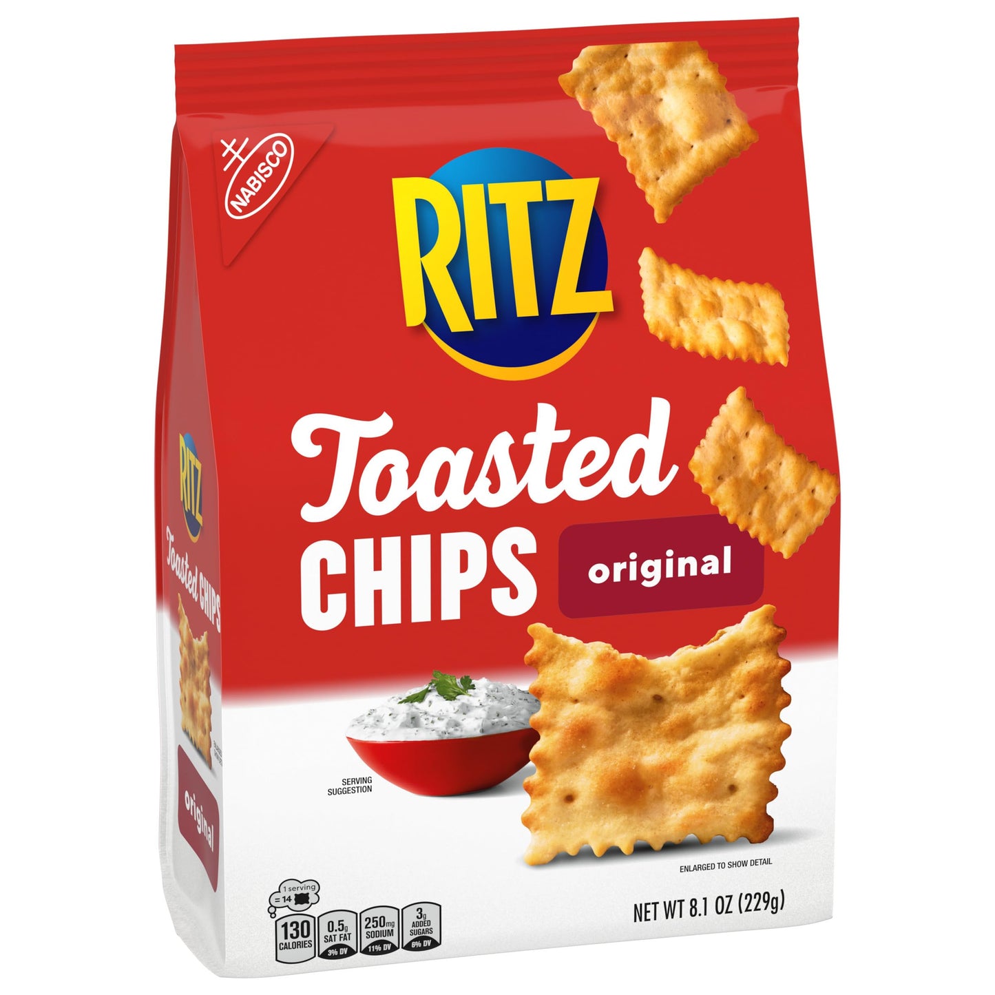 Ritz Toasted Chips Original – 55% Less Fat, 229g | Imported