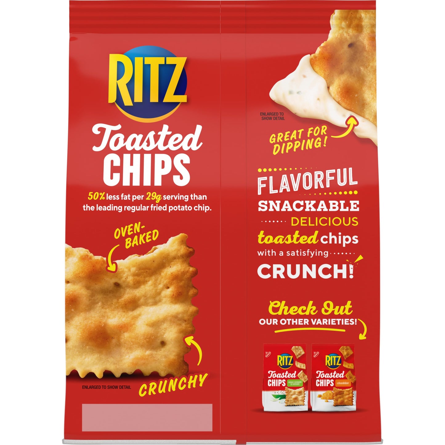 Ritz Toasted Chips Original – 55% Less Fat, 229g | Imported