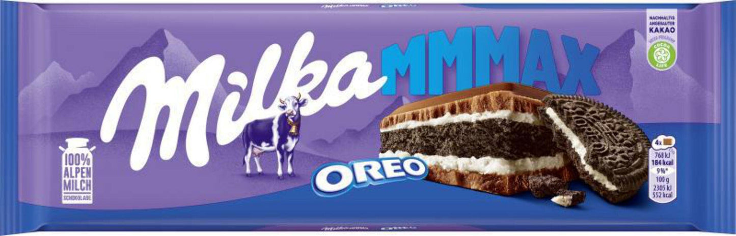 Milka Oreo Milk Chocolate Bar 300g – Imported by Mondelez