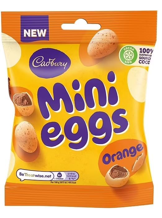 Cadbury Mini Eggs Orange – 80g | UK Imported Easter chocolate