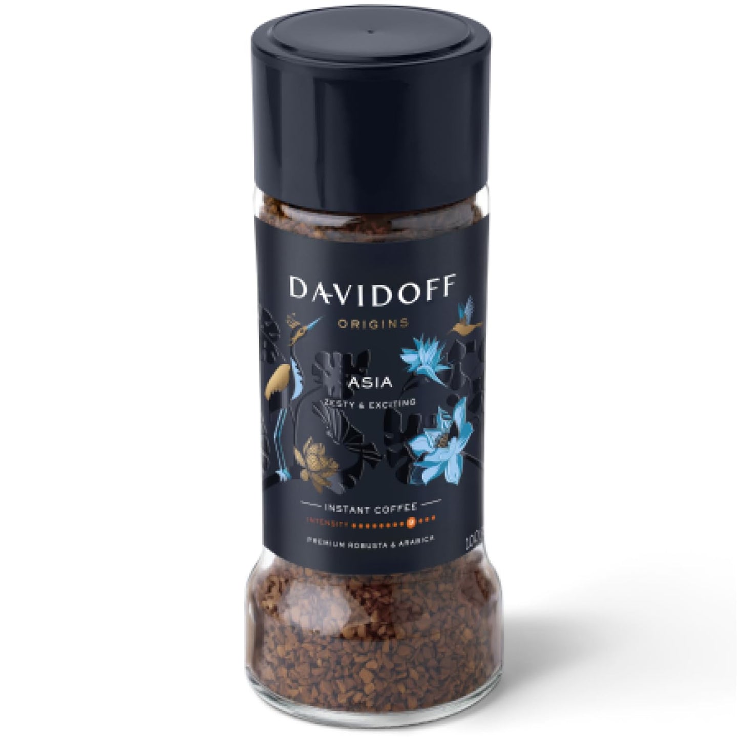 Davidoff Origins Asia Flavour Instant Coffee Granule Glass Bottle 3.53 Oz, 100G | Imported |