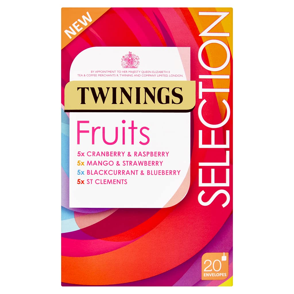 Twinings Fruits Tea Selection Pack (20 Bags) – Imported Herbal Infusions from UK