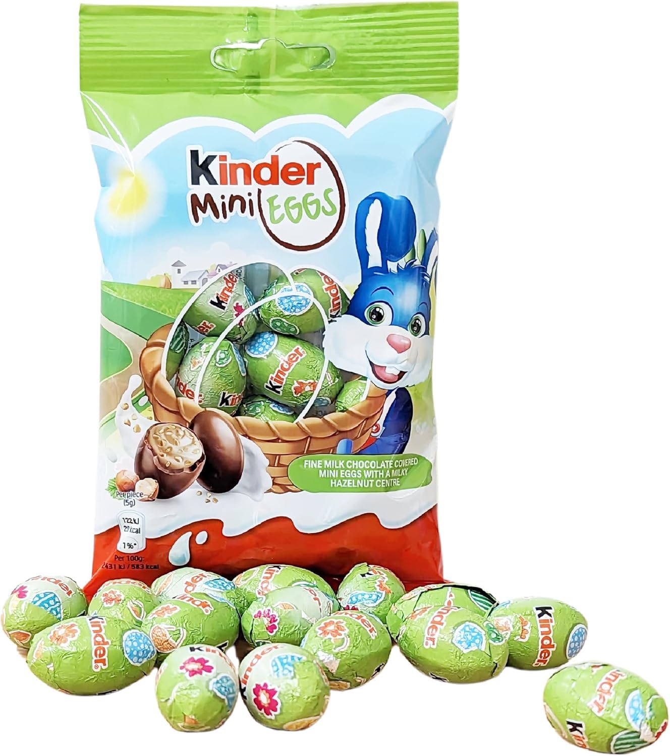 Kinder Mini Eggs – Milk Chocolate & Hazelnut, 75g | Imported Easter chocolate