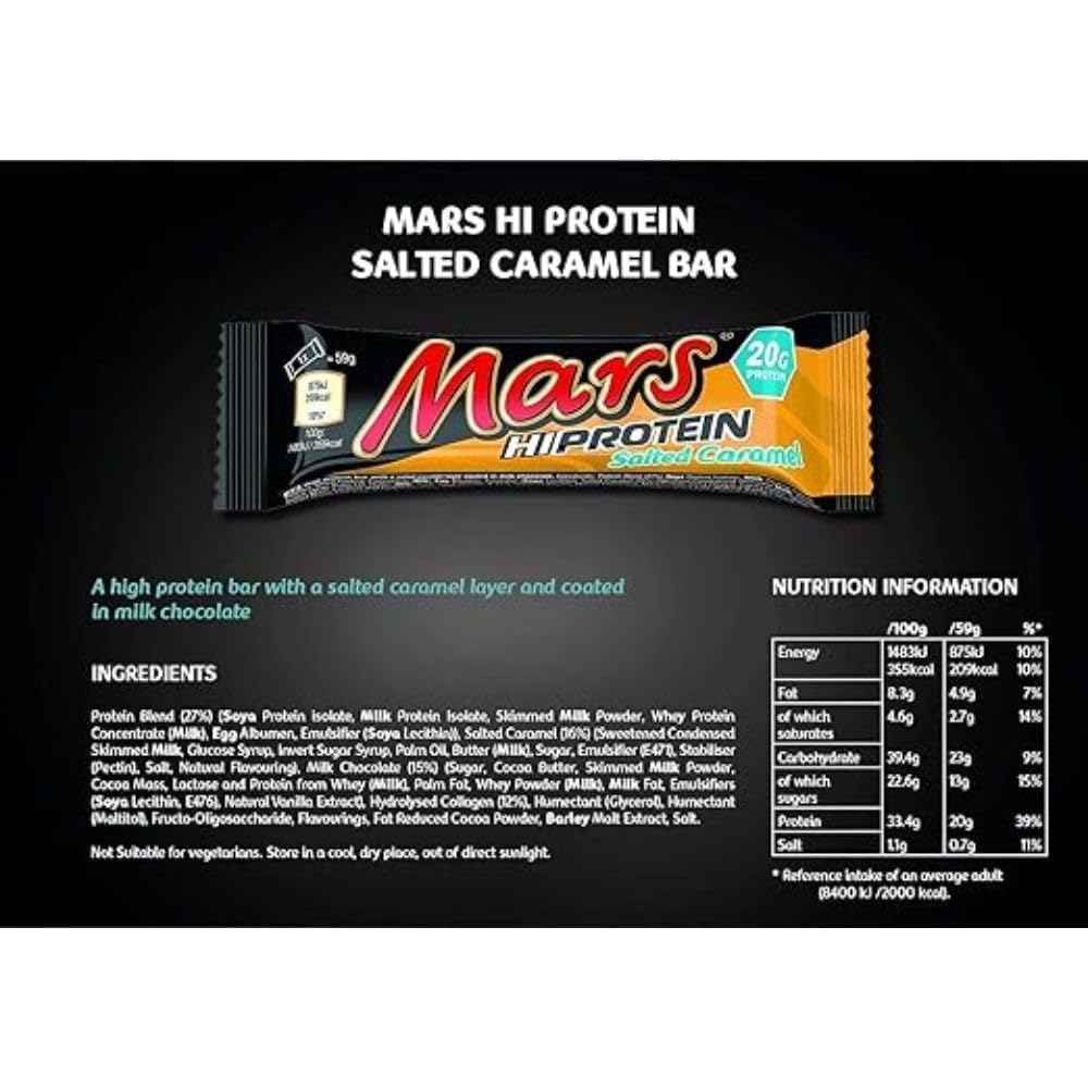 Mars Hi-Protein Bar Salted Caramel – 59g | Imported Snack