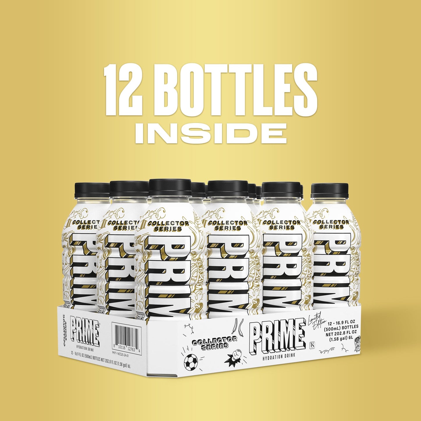 PRIME Hydration Limited Edition Collector Series – Electrolyte Sports Drink (Low Sugar, BCAAs, Vitamins) | Imported