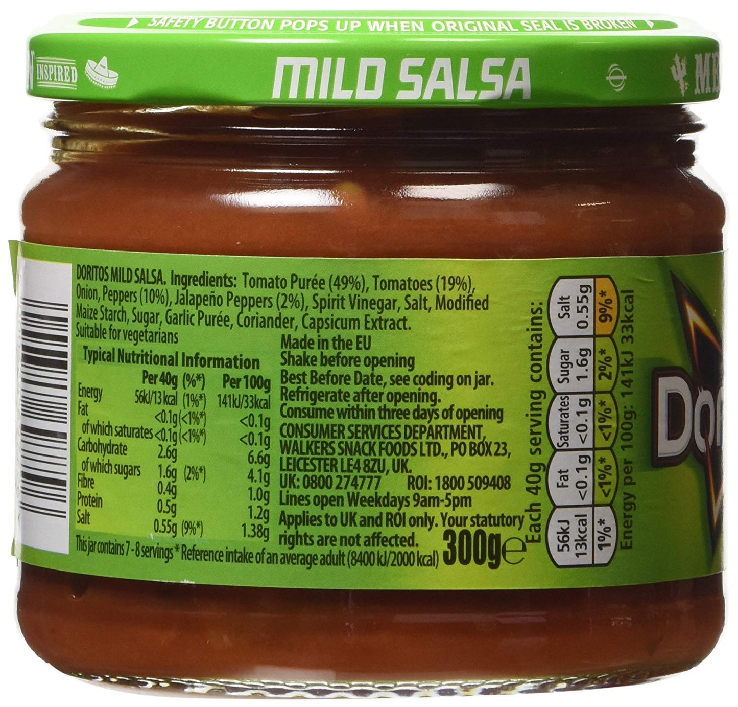 Doritos Mild Salsa Dip 300g – Imported Mexican-Style Flavor