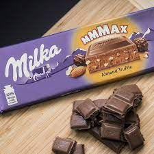 Milka Alpine Milk Chocolate with Truffle & Almonds – 300g (Imported)