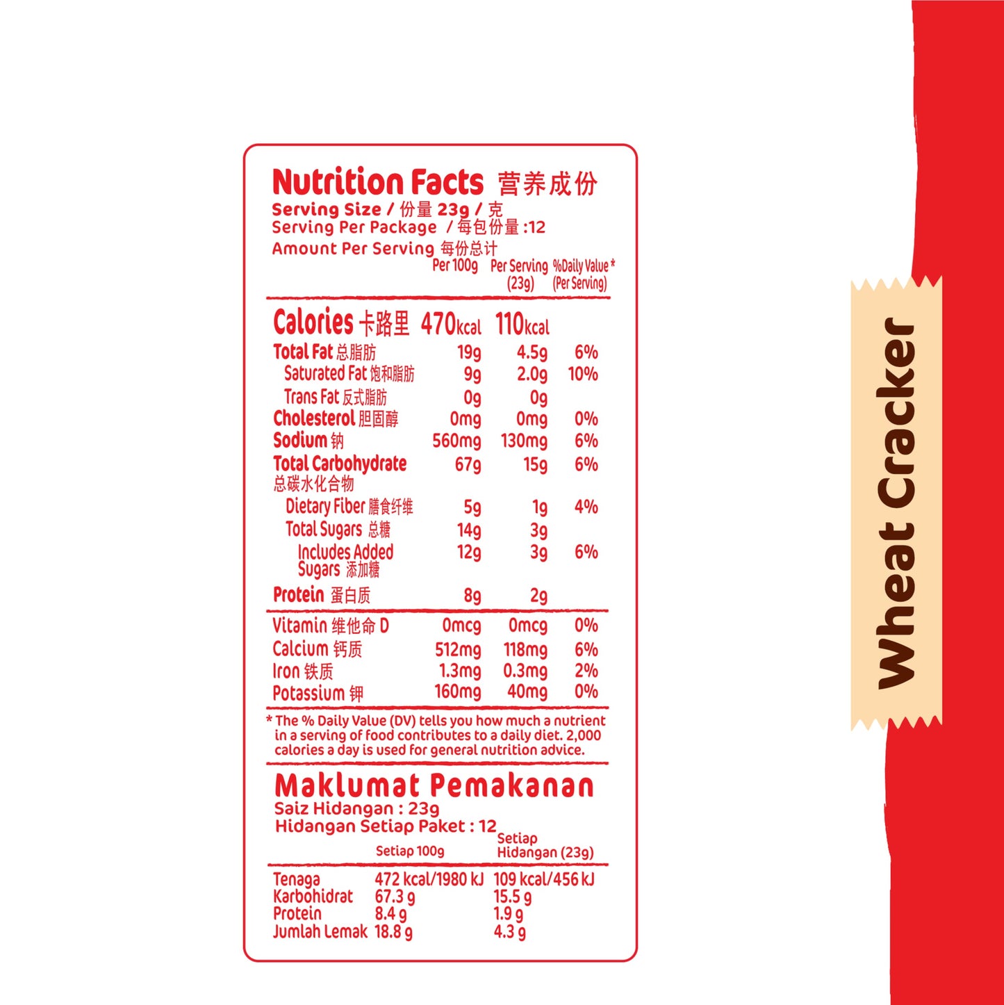 Munchy's Wheat Cracker – 322g | Light & Crispy | Imported
