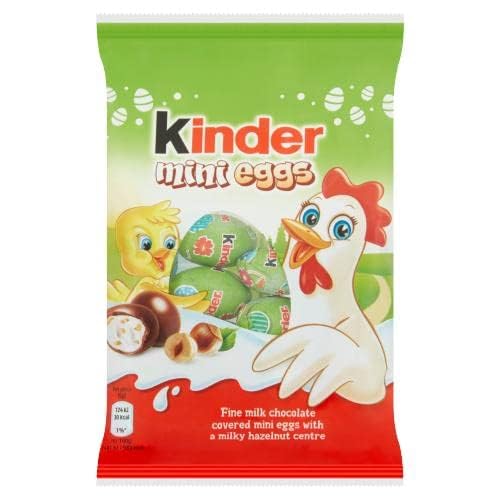 Kinder Mini Eggs β Milk Chocolate & Hazelnut, 75g | Imported Easter chocolate