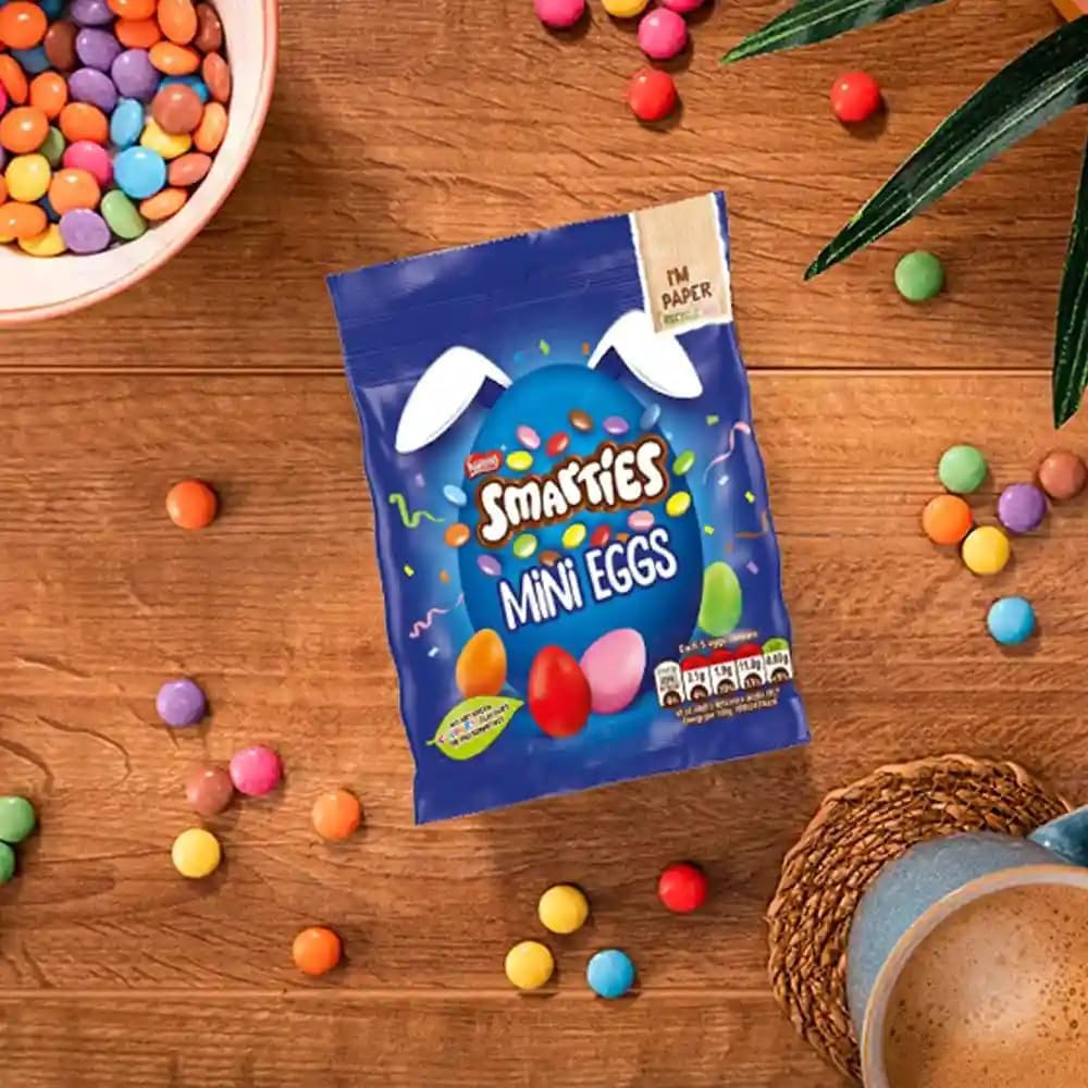 Nestle Smarties Mini Eggs – 80g | Imported UK & Easter special | Melt proof pack