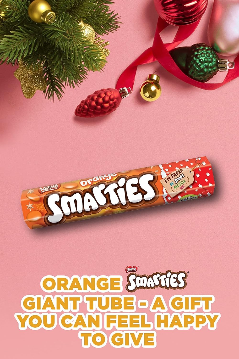 Nestle Smarties Orange Roll – Milk Chocolate Sweets, 120g (UK)