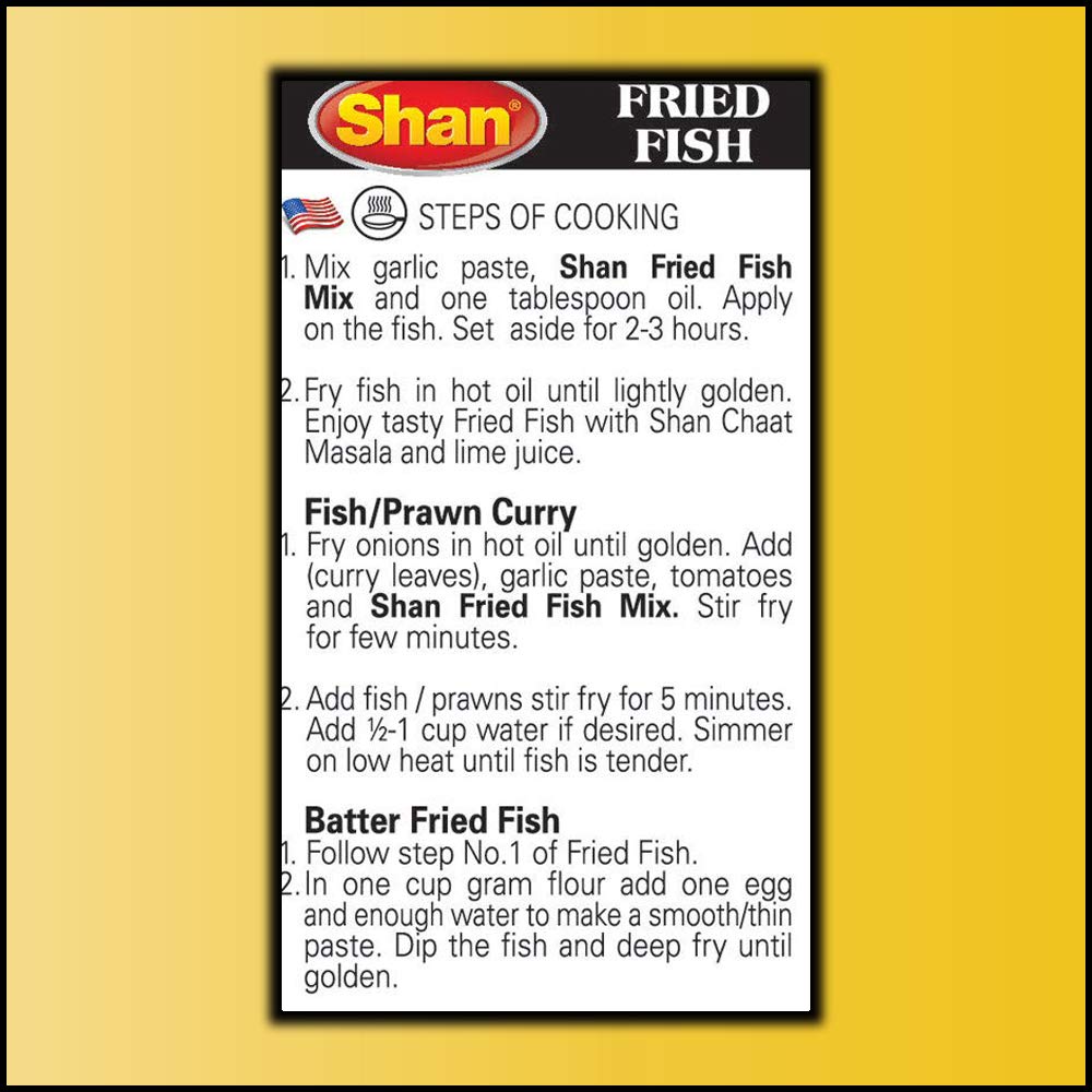 Shan Fried Fish Masala 50G | Original | Imported | Made in UAE