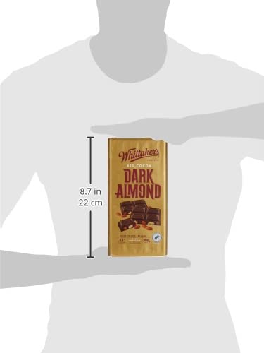Whittaker's Dark Almond Block - 200g | Premium Imported Chocolate