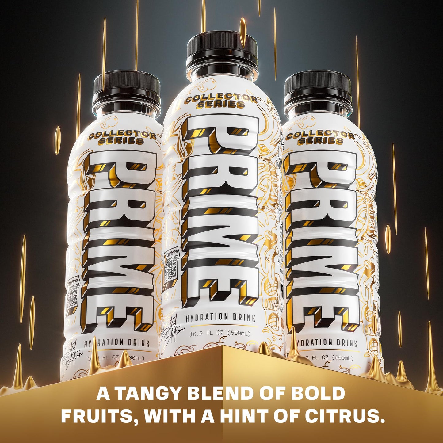 PRIME Hydration Limited Edition Collector Series – Electrolyte Sports Drink (Low Sugar, BCAAs, Vitamins) | Imported