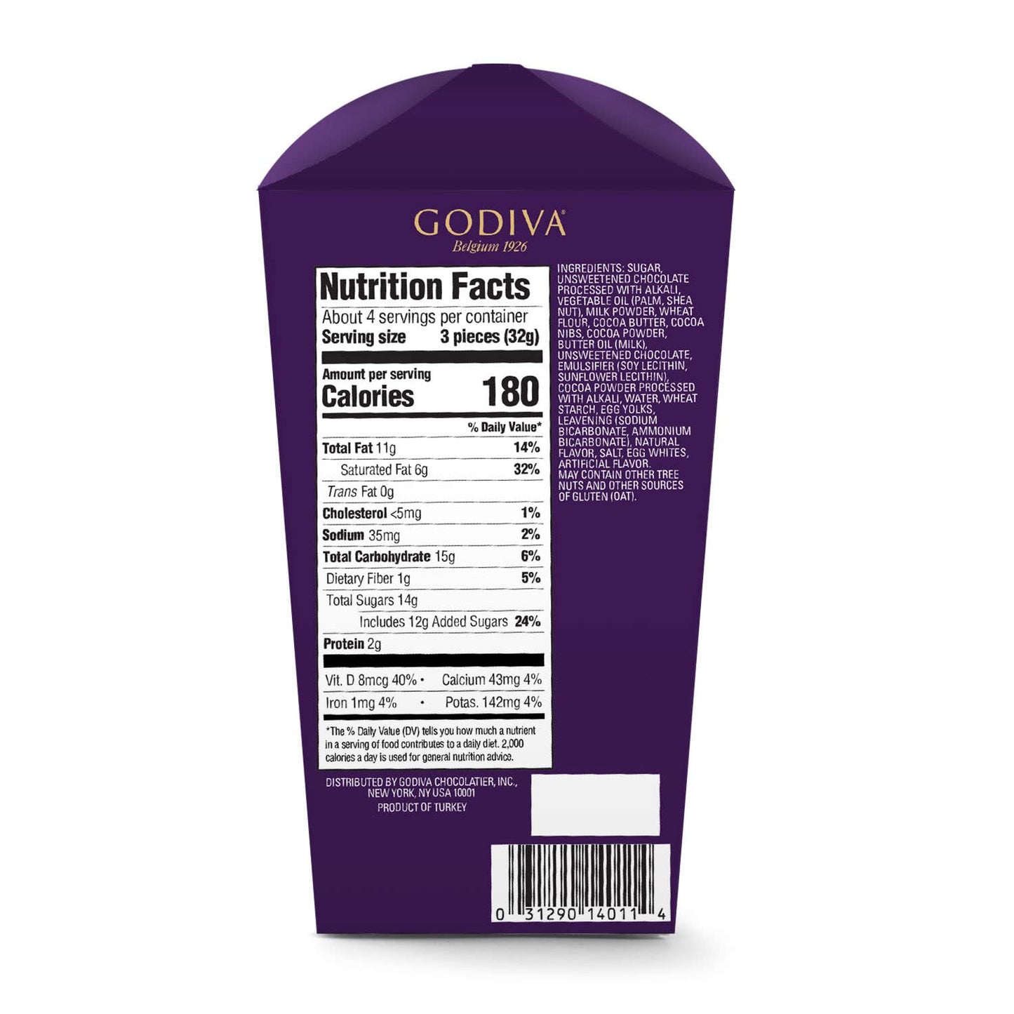 Godiva Domes Double Chocolate Gift Box 130g | Imported Luxury