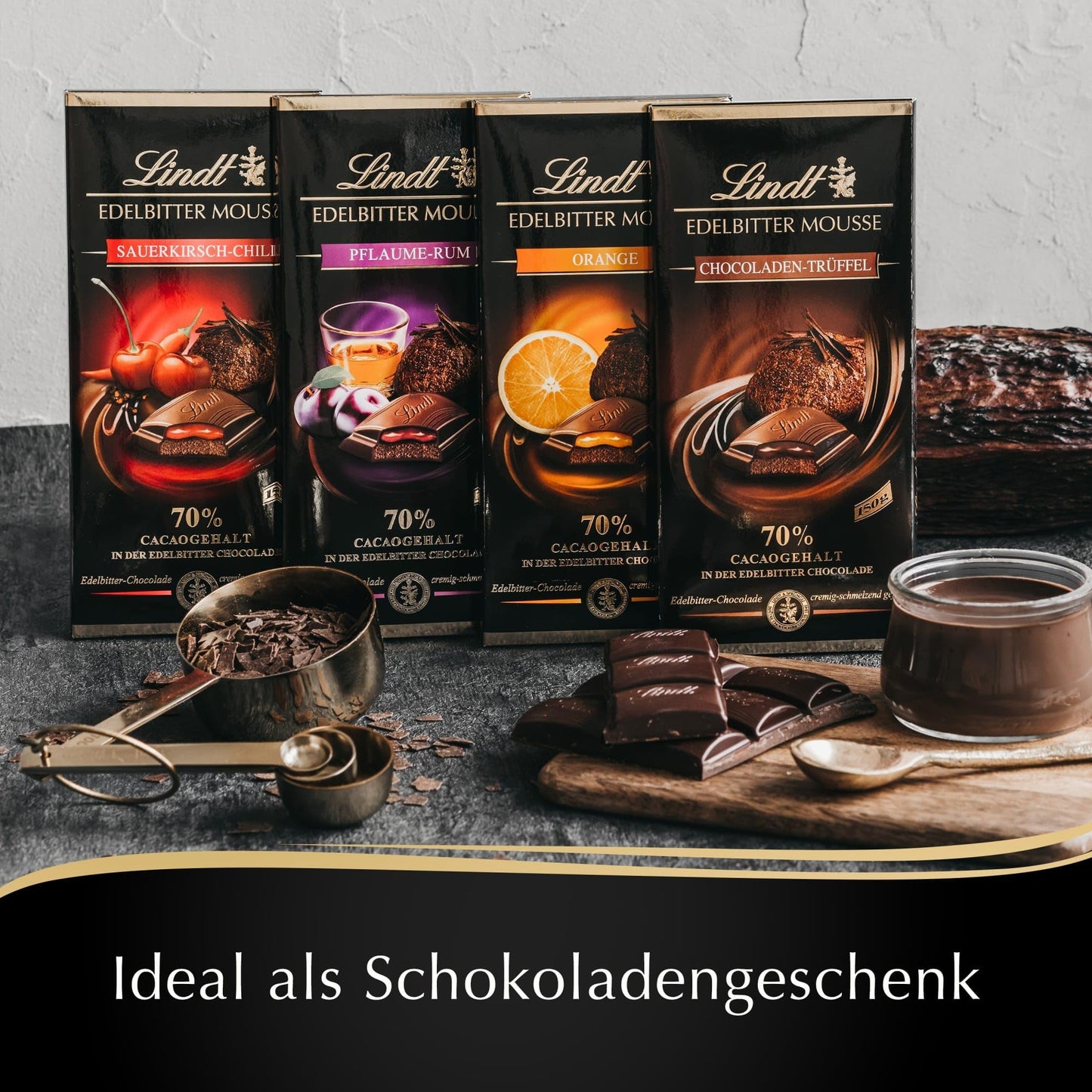 Lindt Edelbitter Mousse Maracuja Chilli Dark Chocolate 150g | Imported