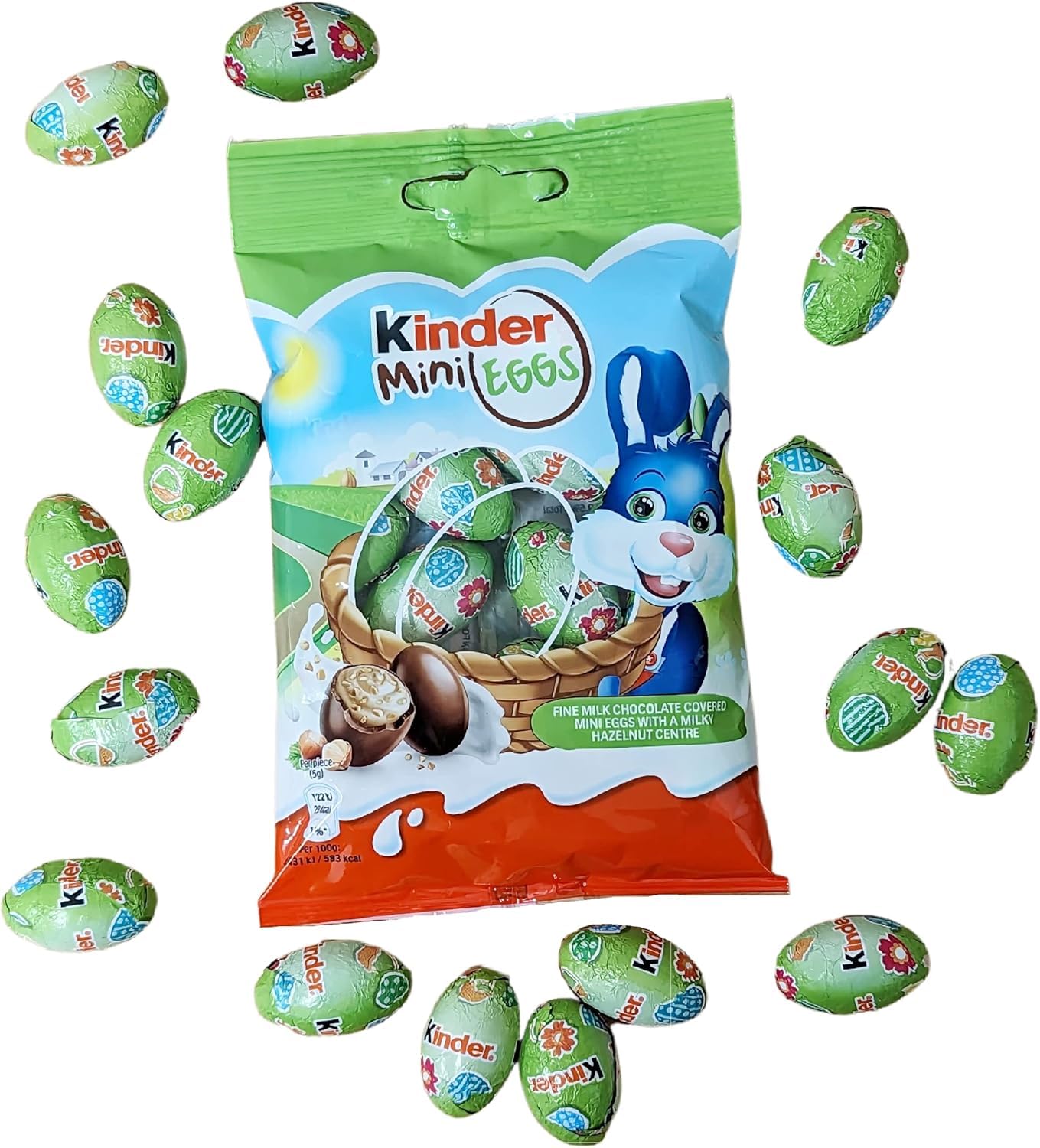 Kinder Mini Eggs β Milk Chocolate & Hazelnut, 75g | Imported Easter chocolate