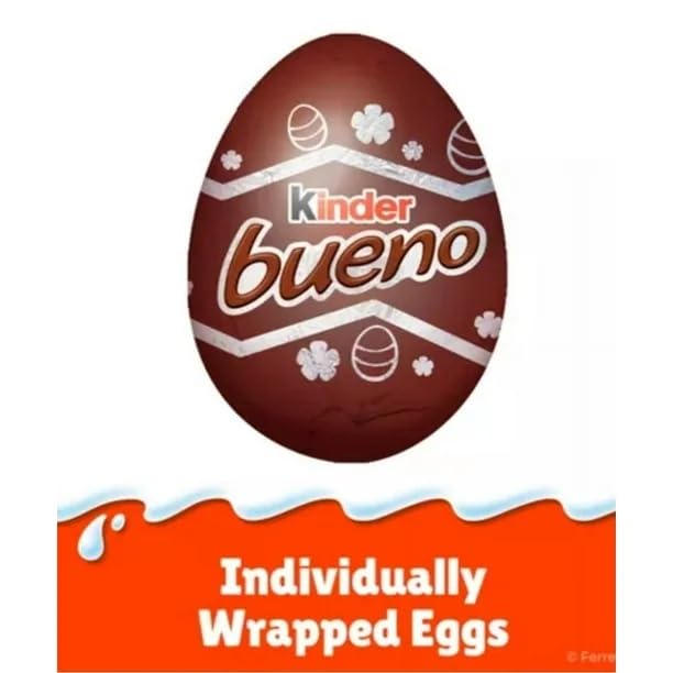 Kinder Bueno Eggs – Milk Chocolate & Hazelnut Cream, 80g Imported UK| Easter chocolate