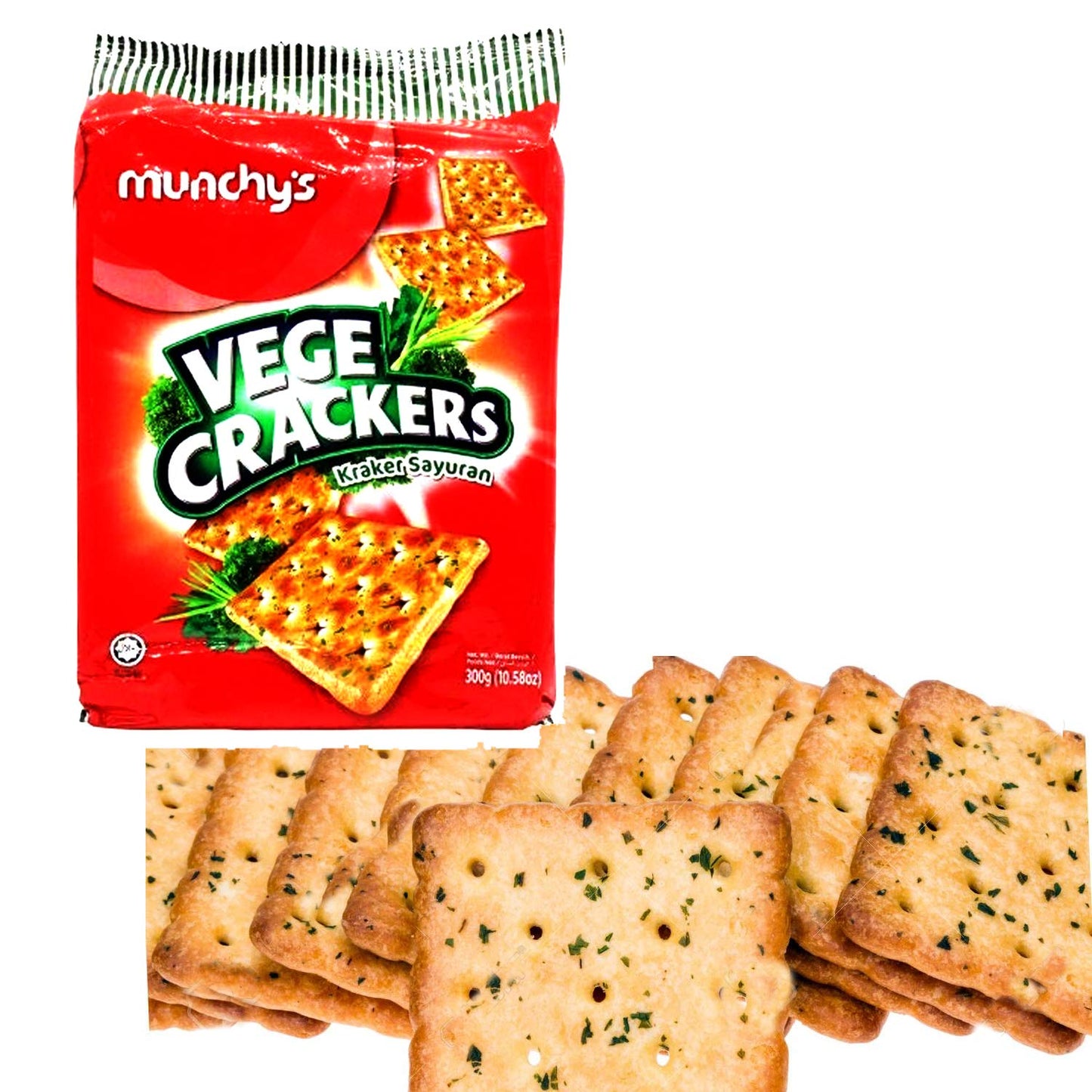 Munchy's Vege Crackers – 300g | Imported, Crispy & Light