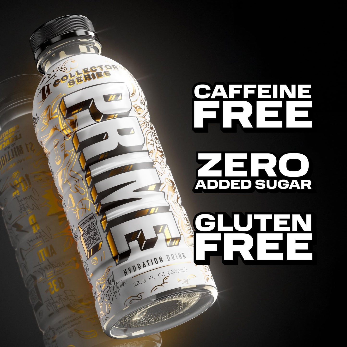 PRIME Hydration Limited Edition Collector Series – Electrolyte Sports Drink (Low Sugar, BCAAs, Vitamins) | Imported