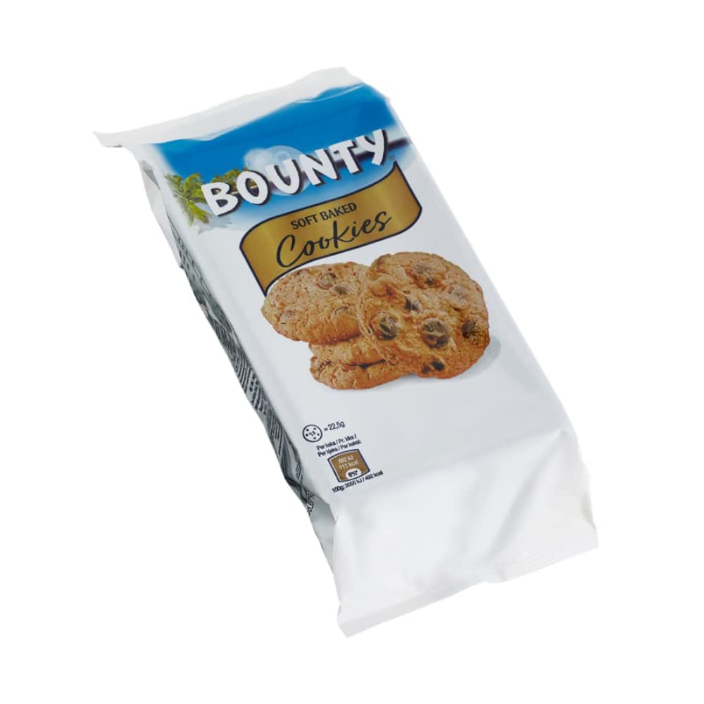 Bounty Soft Baked Cookies 180g – Imported Coconut Chocolate Treat