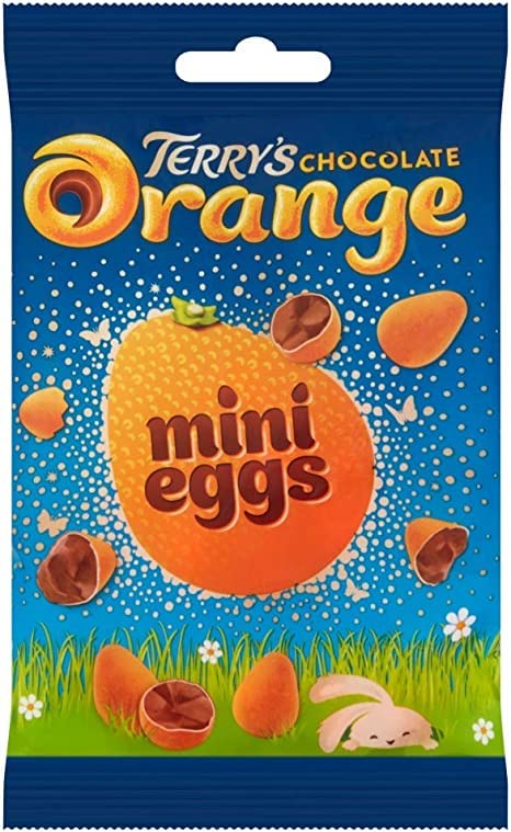 Terry's Orange Mini Eggs – Milk Chocolate with Crispy Shell (80g) | imorted