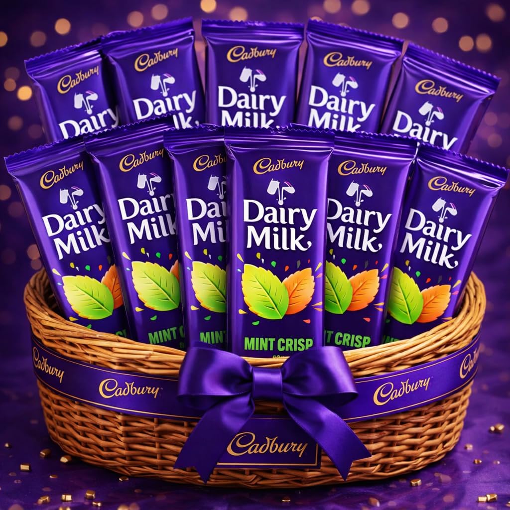 Cadbury Dairy Milk Mint Crisp Chocolate Bar 80g (Imported)